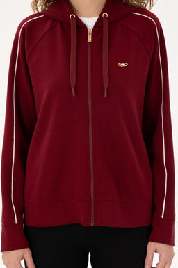 Женский бордово-красный свитшот Неожиданная скидка в корзине - U.s. polo assn фото 6