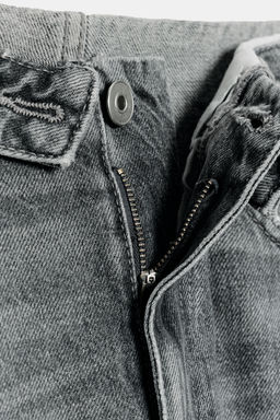 JEANS WITH FOLDED WAISTBAND TRF MID-WAIST - Zara фото 8