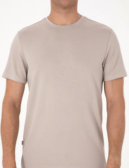 Ta_ Regular Fit Kal_n Dokulu Bisiklet Yaka Basic Ti__rt - Pierre cardin фото 6