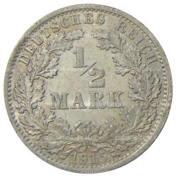 1/2 марки 1915 года A Германия
