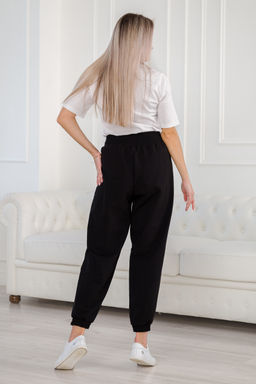 Брюки женские из футера Забава черный