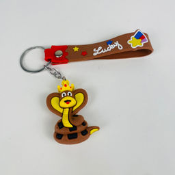 Брелок из резины Змейка с короной в ассортименте - Storyland фото 2