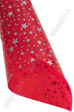 Пленка ПВХ Звездочки А4 (5 листов) SF-6052, красный №6