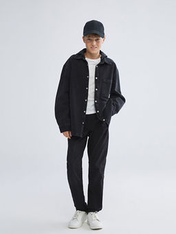 Basic Erkek ?ocuk Jean G?mlek