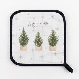 Прихватка Happy New Year 19х19см, саржа, 100% х/л,ватин 250г/м2 - Этель фото 4