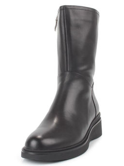 Z4212M BLACK Полусапоги зимние женские (натуральная кожа, натуральный мех)