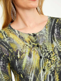 Кардиган, черно-лимонный - Ashley brooke фото 5