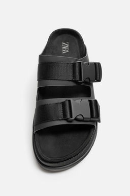 DOUBLE STRAP CHUNKY SANDALS - Zara фото 5