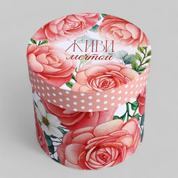 Набор шляпных коробок для цветов 4 в 1, упаковка подарочная, Нежность, 20?17.5 - 16?14 см