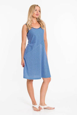 Сарафан М323090гб голубой/белый - Елена фото 3