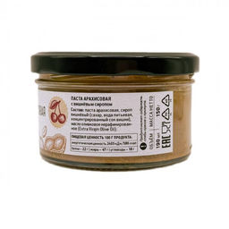 El Greko. Паста арахисовая с вишневым сиропом, стекл.банка, 150г