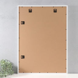 Фоторамка для фото 50×70 см Valerie, МДФ, с паспарту 40×50 см, белый, (пластиковый экран)