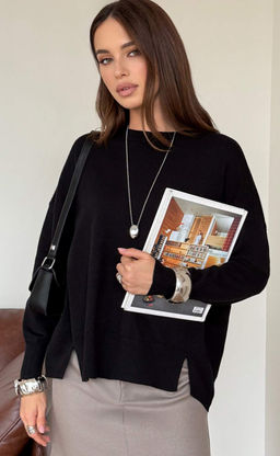 Джемпер F522-15120 black - Fine joyce фото 2