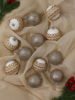 Ёлочные игрушки Орсон, шары новогодние, d=6 см, 12 шт., галант