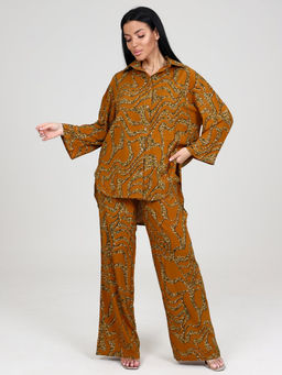 077 ЖЕНСКИЙ КОСТЮМ (брюки) (Горчичный)