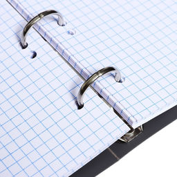 Тетрадь на кольцах, в клетку, 120 листов Серая, пластиковая обложка, блок офсет - Calligrata фото 7