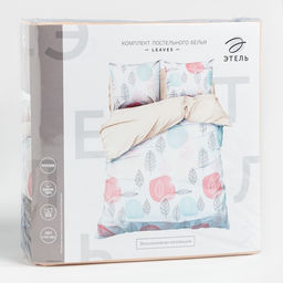 Постельное бельё Этель 2 сп Leaves 175*215 см, 200*220 см,70*70 см -2 шт  фото 12