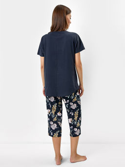 Комплект женский (бриджи, джемпер) в сером оттенке с цветами - Mark formelle фото 4