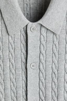 Regular Fit Cable-knit shirt - H&m фото 5
