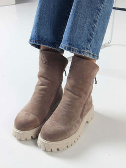 Ботинки 233.1541be. Капучино замша/Мех