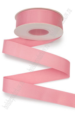 Лента репсовая 2,5 см*20 ярд "1 сорт" (SF-1348) розовый №0132