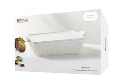 Форма для запекания, 28х20 см, с крышкой, фарфор P, прямоугольная, молочная, в крапинку, Speckle - Maxwell & Williams фото 8