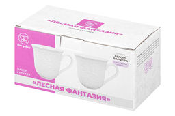 Набор 2 кружек 400 мл 13,5*10,5*9,5 см Лесная фантазия, фарфор - Elan gallery фото 7