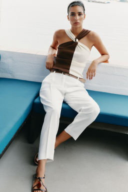 FLOWING TROUSERS WITH BELT