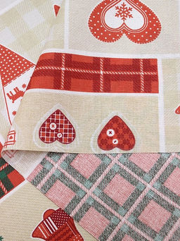 Рогожка Новогодние открытки, ш.1.5м, хлопок-100%, 170гр/м.кв - Купава фото 2