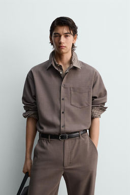 CAMISA RELAXED FIT / Marr?n - Zara фото 2