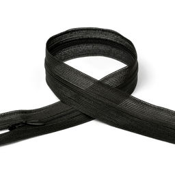 Молния Mzip пласт. потайная №3 45см н/р цв.F322 черный уп.10шт