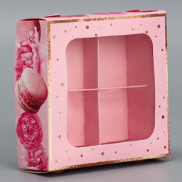 Цена за 5 шт. Коробка для конфет, кондитерская упаковка, 4 ячейки, «Present», 10.5×10.5×3.5 см