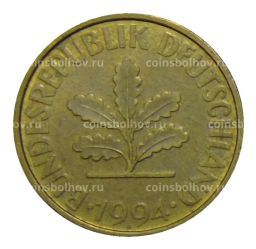 Монета 10 пфеннигов 1994 года A Германия