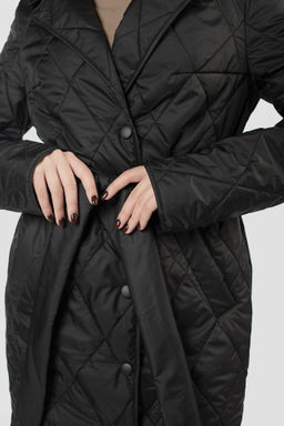 01-12093 Пальто женское демисезонное (пояс) - El podio фото 6