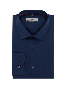 Сорочка мужская длинный рукав GREG 240/238/NB/ZN/1p STRETCH