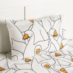 Постельное бельё 1.5-спальное «Этель. Гусь-обнимусь», бязь