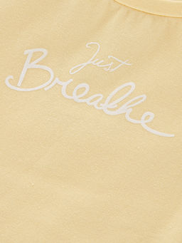 Комплект для девочки с лосинами UD 1945/7508 желтый - Mini maxi фото 3