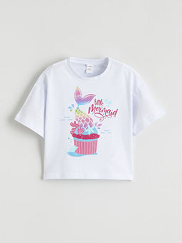 Bask?l? K?z ?ocuk ?ortlu Pijama Tak?m?