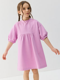 Платье из джинскота Сиреневый крокус - Bungly фото 5