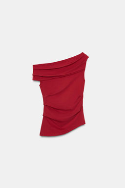 DRAPED TOP - Zara фото 5