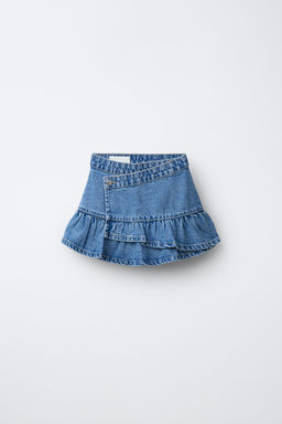 FALDA PAREO DENIM / Azul