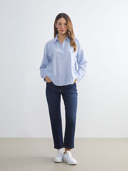 ?izgili Oversize Kad?n G?mlek