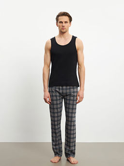 Standart Kal?p Ekose Erkek Pijama Alt