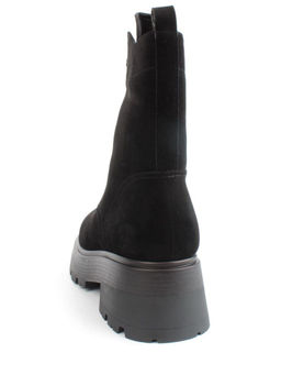 04-M3-1376 BLACK Ботинки зимние женские (натуральная замша, натуральный мех)