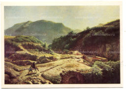 Открытка живопись Л.Ф.Лагoрио Фонтан Аннибала в Рокка-ди-Папа близ Рима