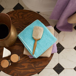 Полотенце махровое Экономь и Я 30*60 см, цв. голубой, 100% хлопок, 320 гр/м2  фото 12