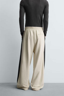 WIDE-LEG JOGGER TROUSERS WITH SIDE TAPING - Zara фото 3