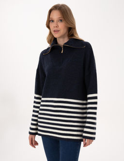 Lacivert Comfort Fit Kazak