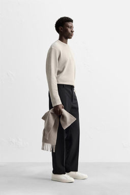 T-SHIRT IN CHECK TEXTURE - Zara фото 20