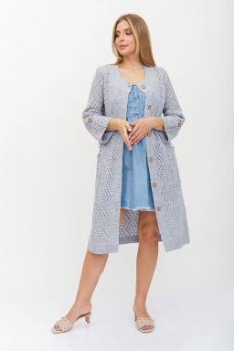 ЗЛАТА Кардиган 1-660/св.серый